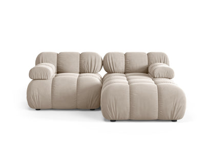 Bellis Modular Corner Sofa, 3 Seats, 188x155 cm — Dark Beige / Right