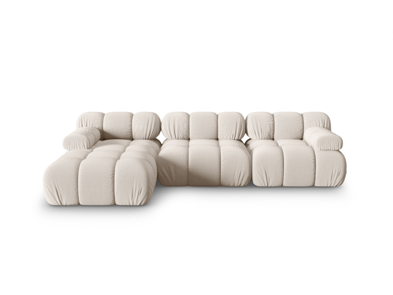 Bellis Modular Corner Sofa, 4 Seats, 282x155 cm — Light Beige / Left