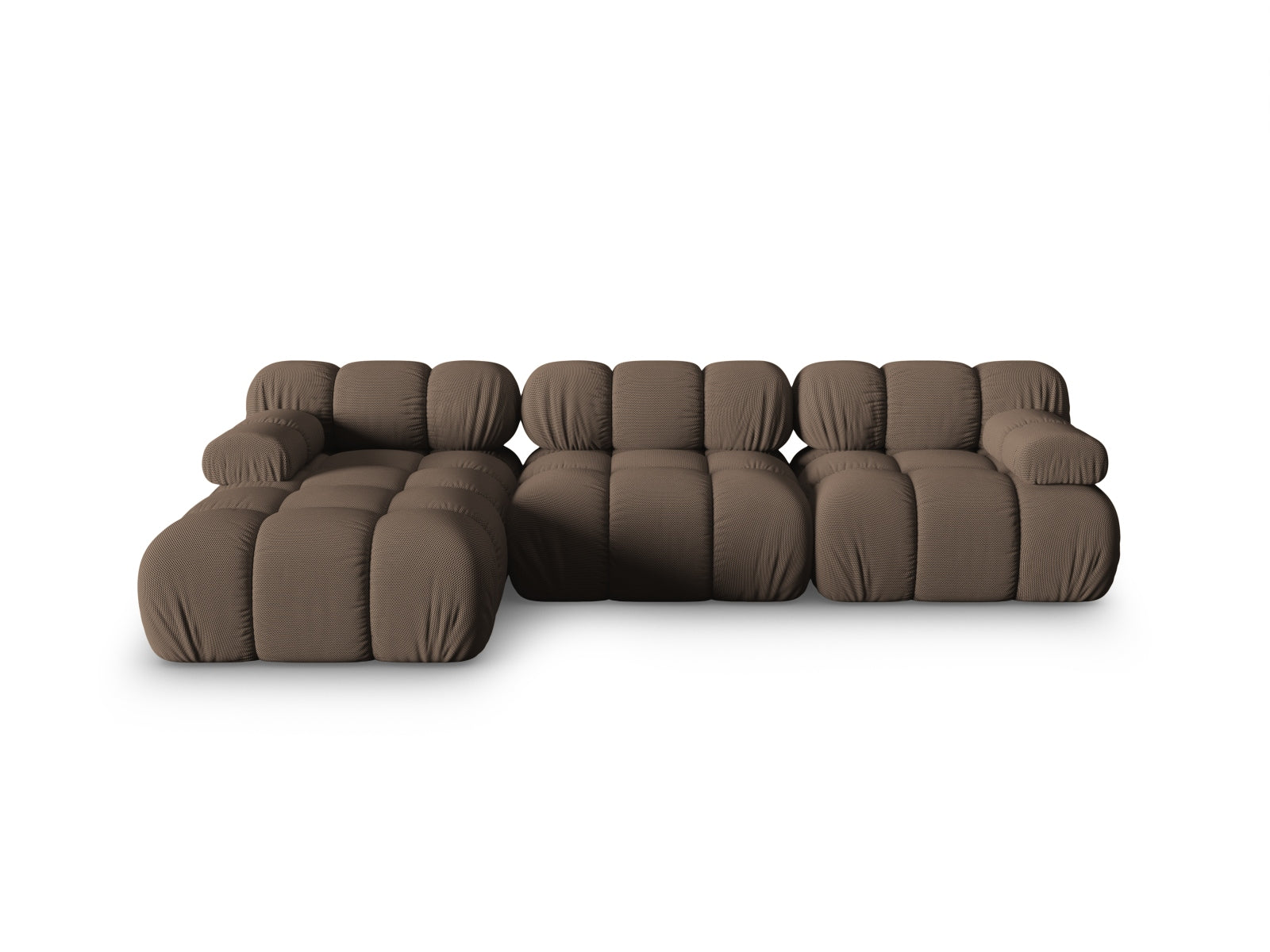 Bellis Modular Corner Sofa, 4 Seats, 282x155 cm — Brown / Left