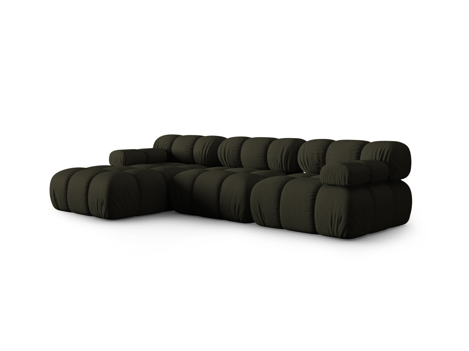 Ecksofa 3D Amazon Green Bellis — Wohnbeispiel