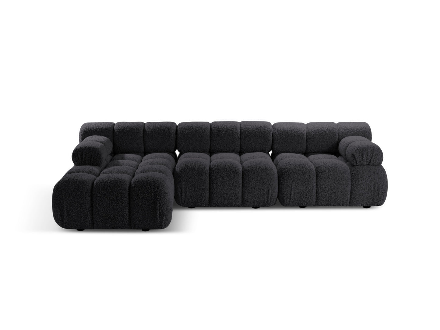 Ecksofa Bouclé Brick Bellis — Graphite
