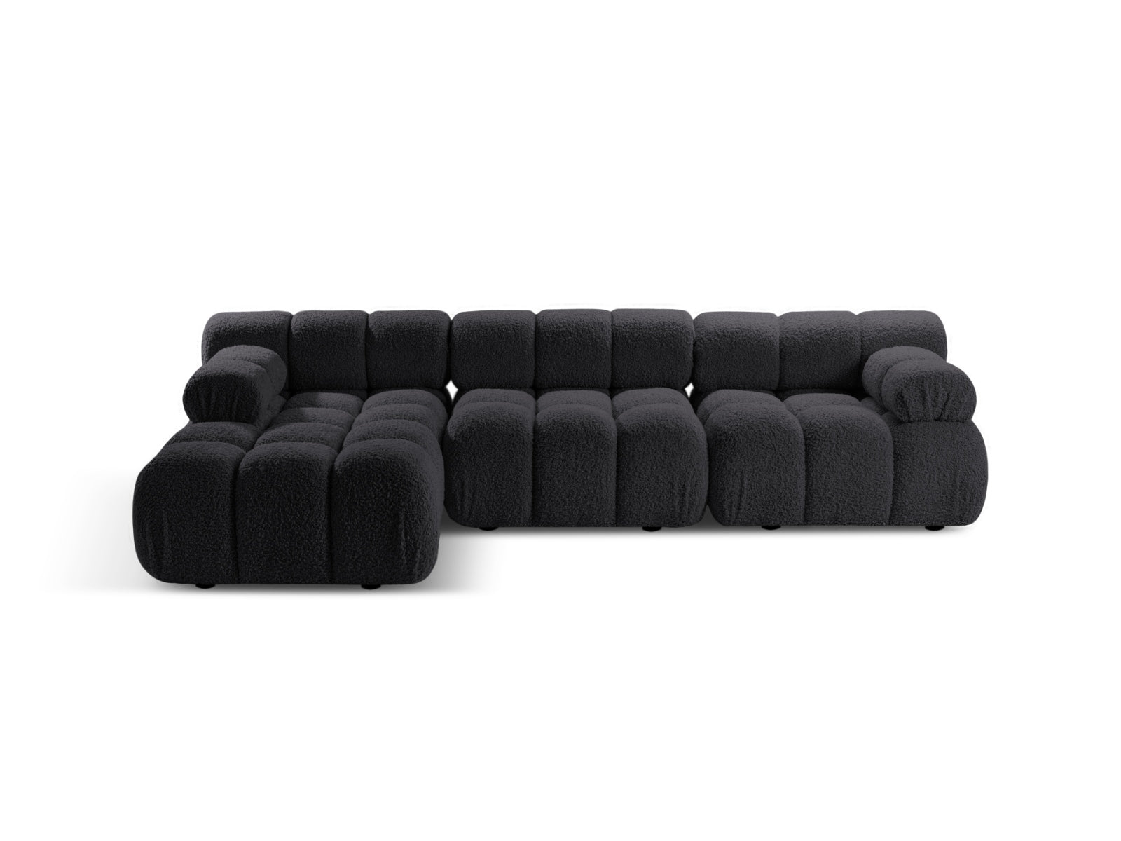Bellis Modular Corner Sofa, 4 Seats, 282x155 cm — Graphite / Left