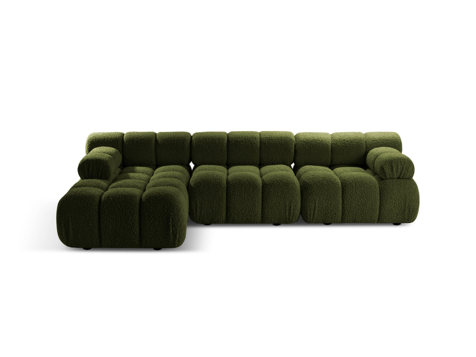 Bellis Modular Corner Sofa, 4 Seats, 282x155 cm — Green / Left