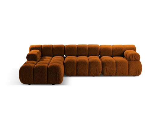 Bellis Modular Corner Sofa, 4 Seats, 282x155 cm — Brick / Left