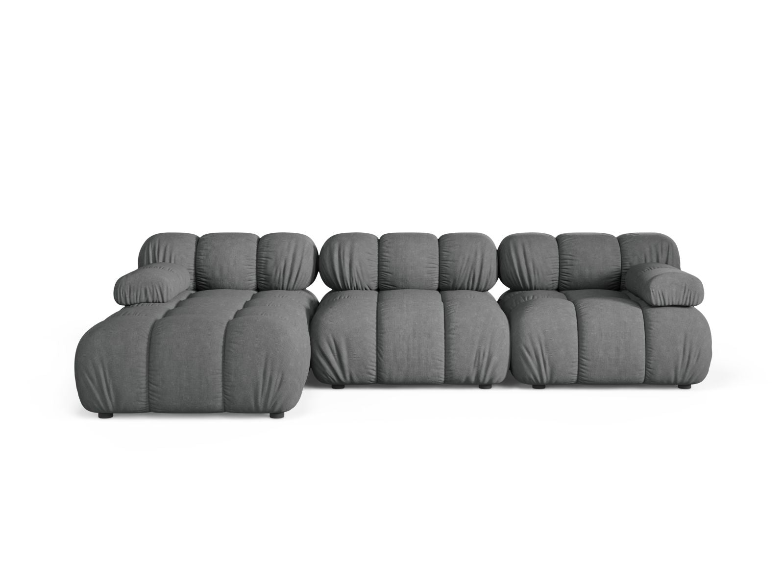 Bellis Modular Corner Sofa, 4 Seats, 282x155 cm — Grey / Left