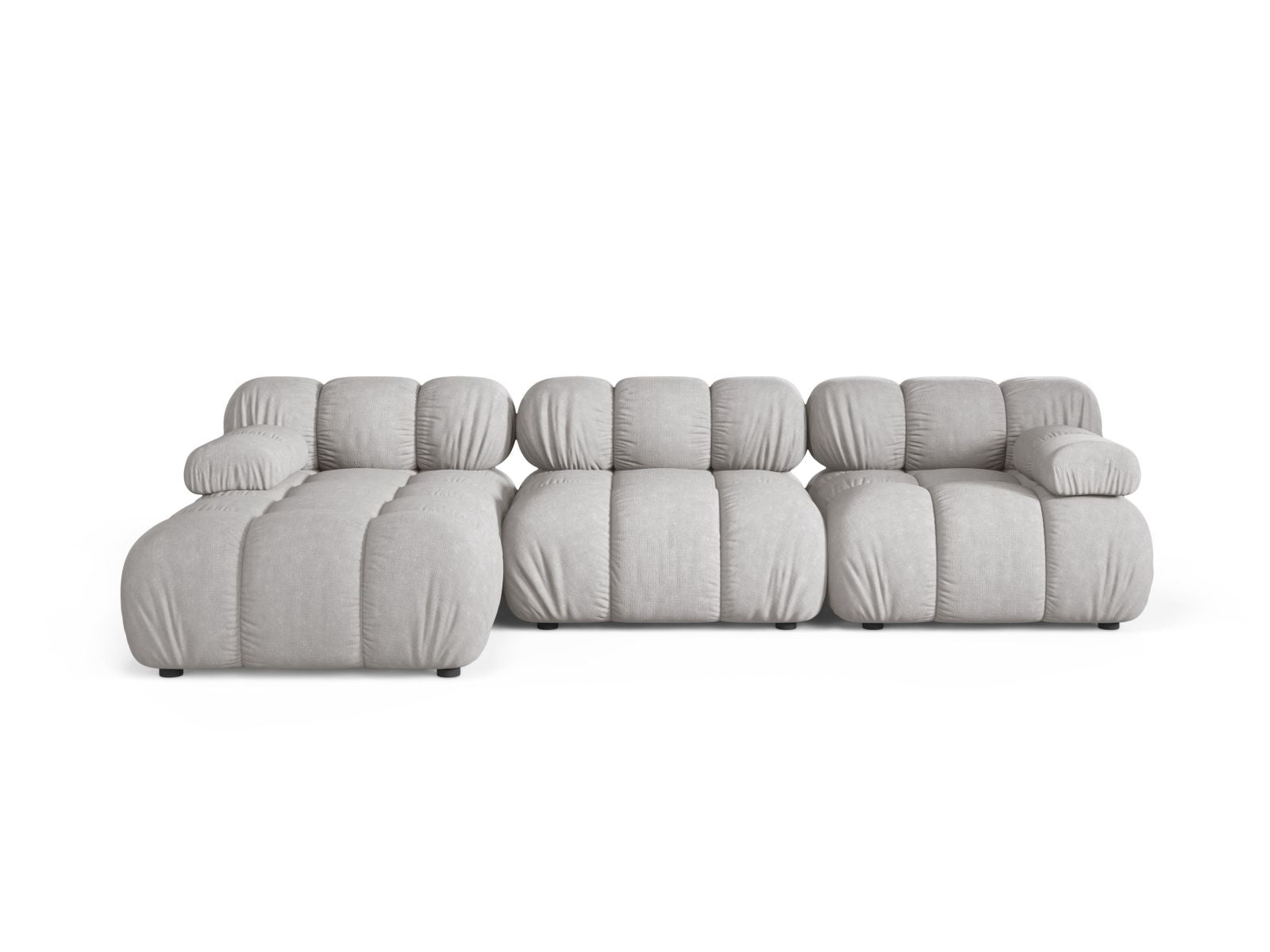 Bellis Modular Corner Sofa, 4 Seats, 282x155 cm — Light Grey / Left
