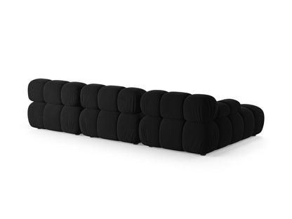 Ecksofa Samt Schwarz Bellis — Detailansicht