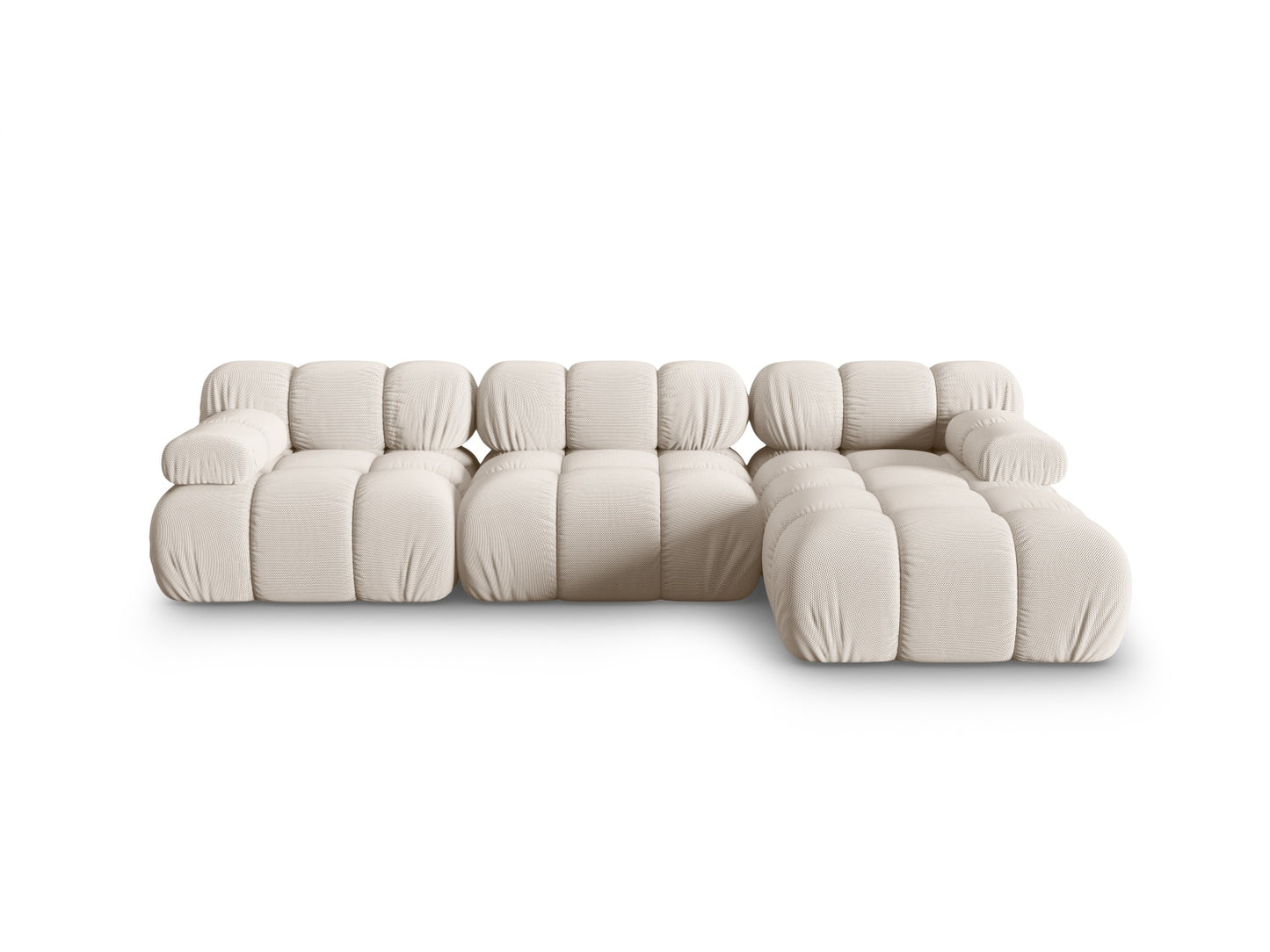 Bellis Modular Corner Sofa, 4 Seats, 282x155 cm — Light Beige / Right