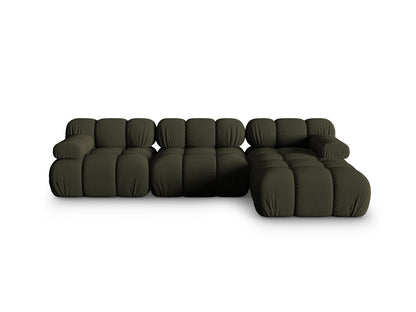 Bellis Modular Corner Sofa, 4 Seats, 282x155 cm — Amazon Green / Right