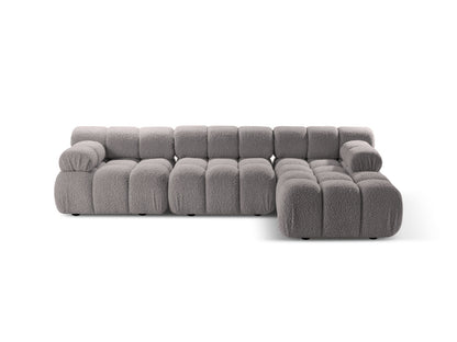 Bellis Modular Corner Sofa, 4 Seats, 282x155 cm — Light Grey / Right