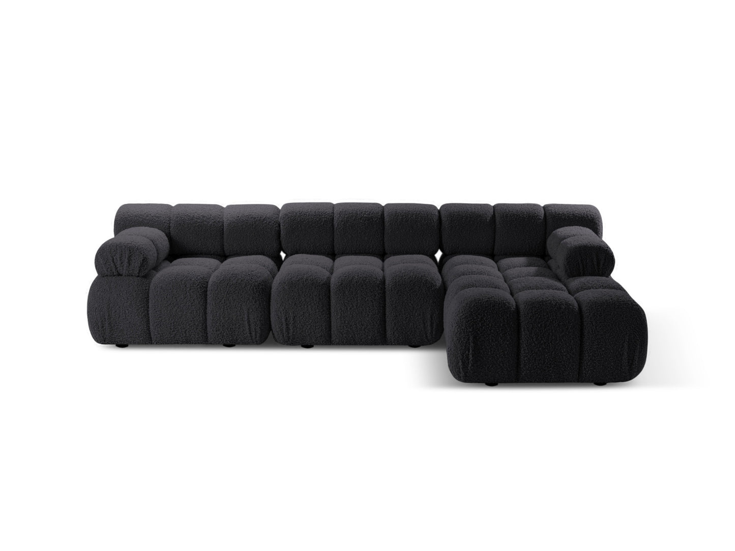 Bellis Modular Corner Sofa, 4 Seats, 282x155 cm — Graphite / Right