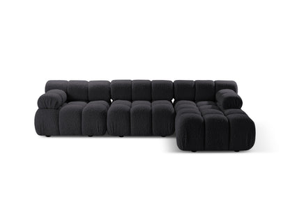 Bellis Modular Corner Sofa, 4 Seats, 282x155 cm — Graphite / Right