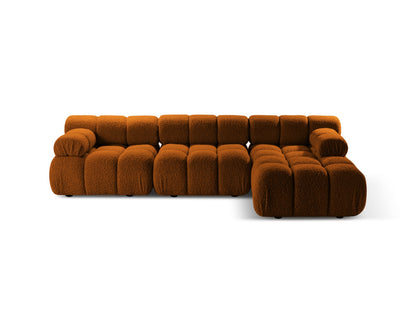 Bellis Modular Corner Sofa, 4 Seats, 282x155 cm — Brick / Right