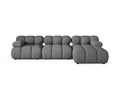 Bellis Modular Corner Sofa, 4 Seats, 282x155 cm — Grey / Right
