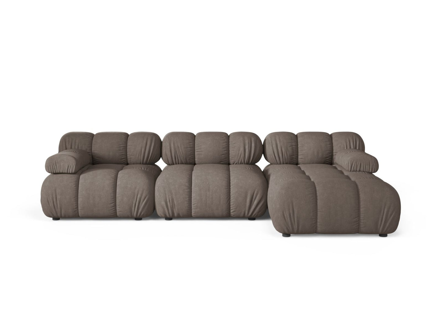 Bellis Modular Corner Sofa, 4 Seats, 282x155 cm — Cappuccino / Right