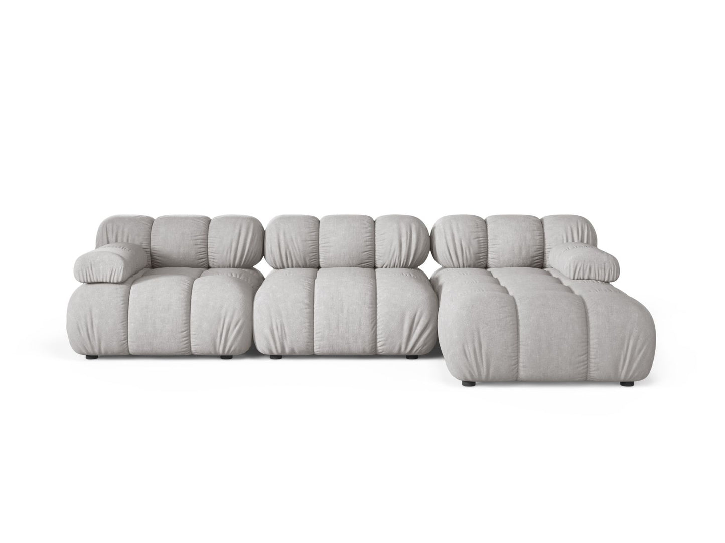 Bellis Modular Corner Sofa, 4 Seats, 282x155 cm — Light Grey / Right