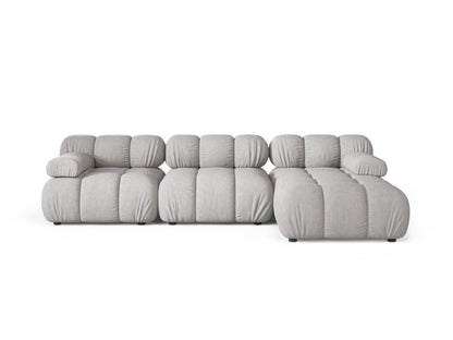 Bellis Modular Corner Sofa, 4 Seats, 282x155 cm — Light Grey / Right