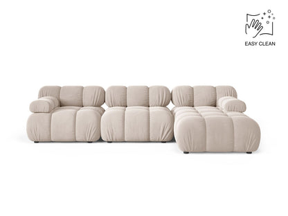 Bellis Modular Corner Sofa, 4 Seats, 282x155 cm — Light Beige / Right