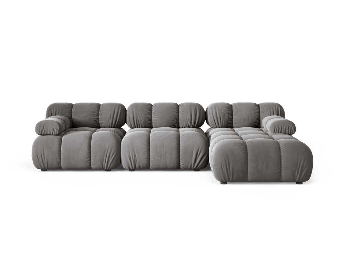 Bellis Modular Corner Sofa, 4 Seats, 282x155 cm — Light Grey / Right