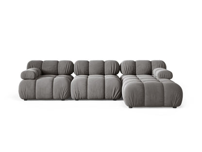 Bellis Modular Corner Sofa, 4 Seats, 282x155 cm — Light Grey / Right