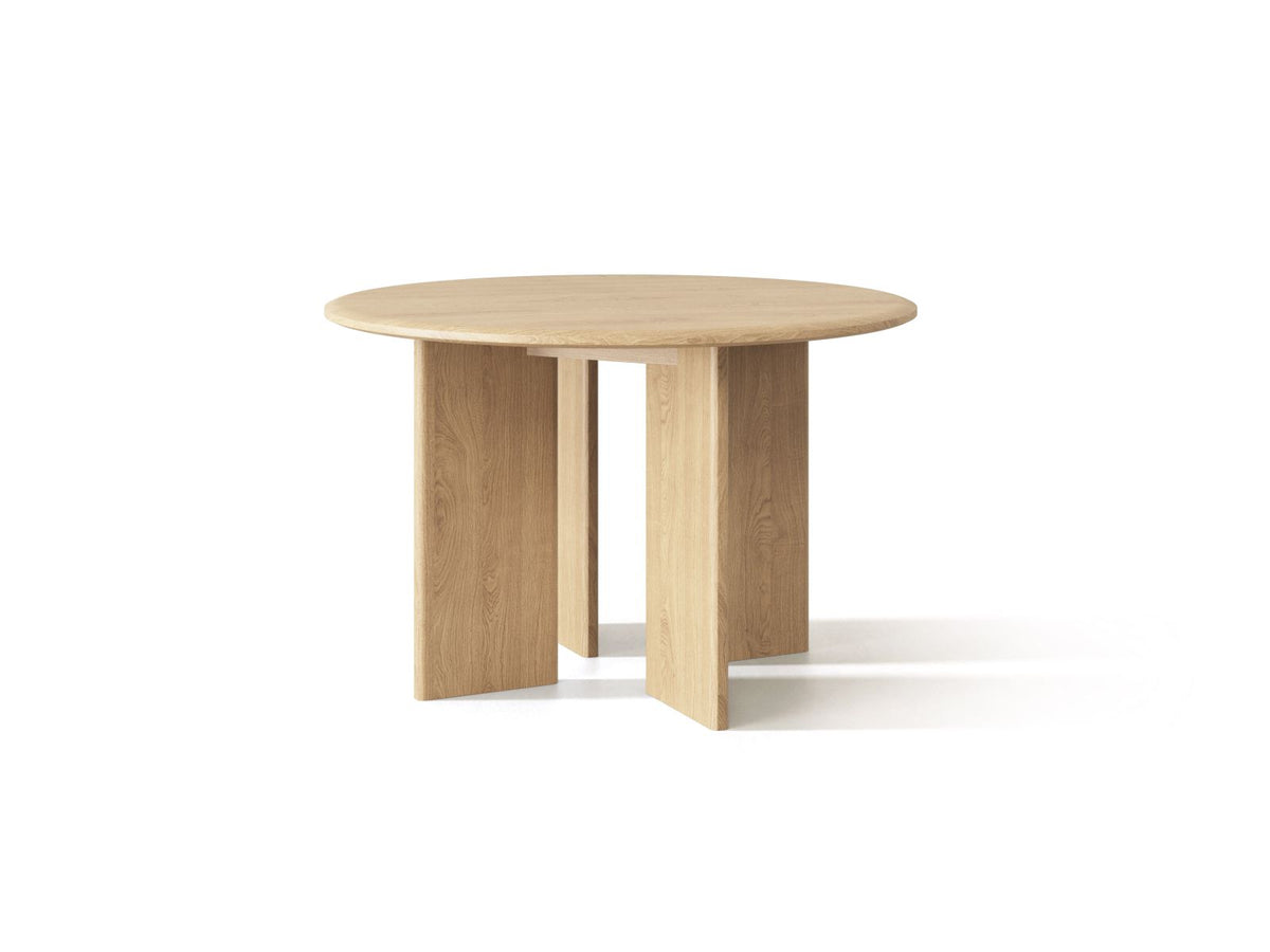 Charlotte Dining Table, 120x120 cm — White Oak