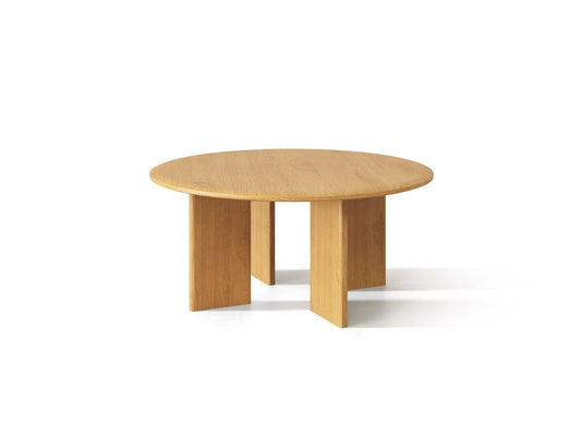 Charlotte Coffee Table, 90x90 cm — Natural Oak