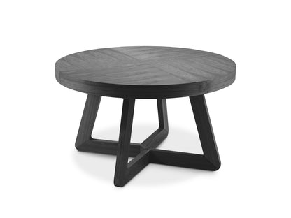 Dustin Extendable Table, 130x130 cm — Black Oak Veneer