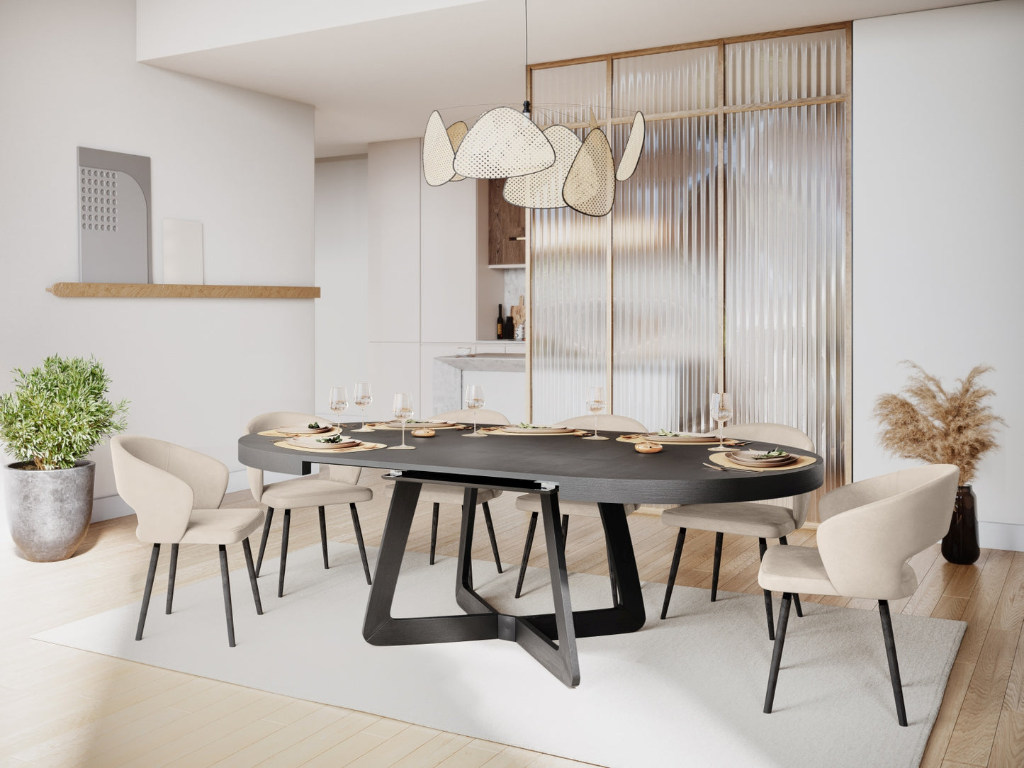 Dustin Extendable Table, 130x130 cm