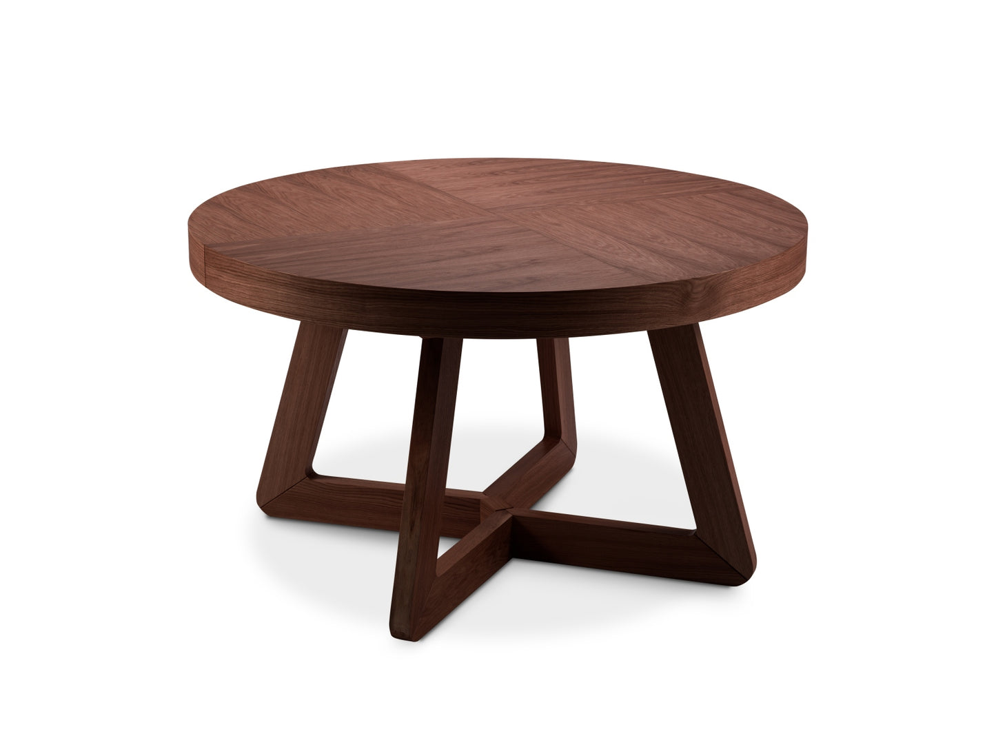 Dustin Extendable Table, 130x130 cm — Dark Oak Veneer