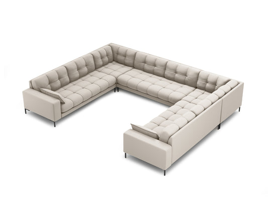 Mamaia Panoramic Sofa, 9 Seats, 337x256 cm — Beige