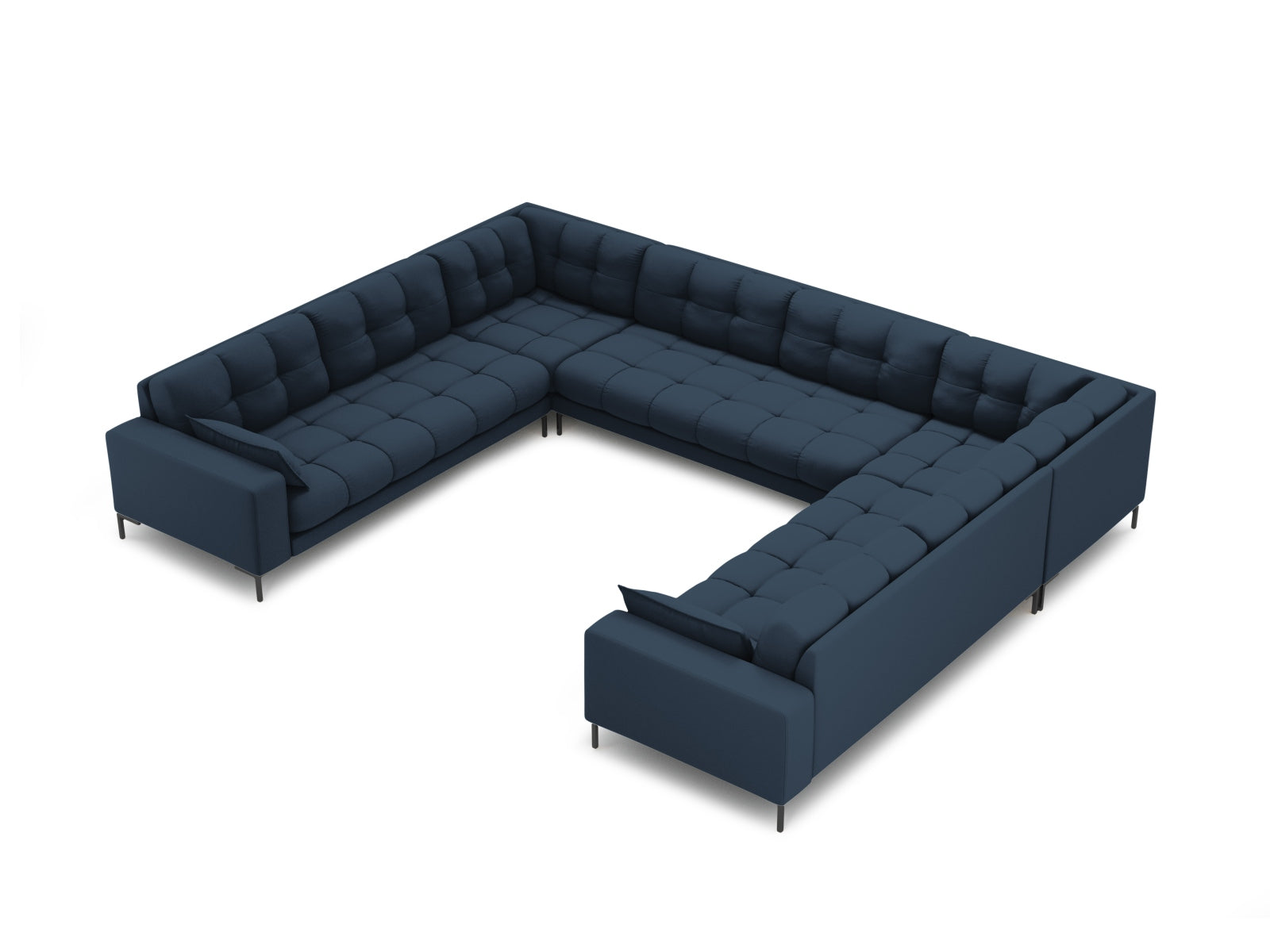 Mamaia Panoramic Sofa, 9 Seats, 337x256 cm — Blue