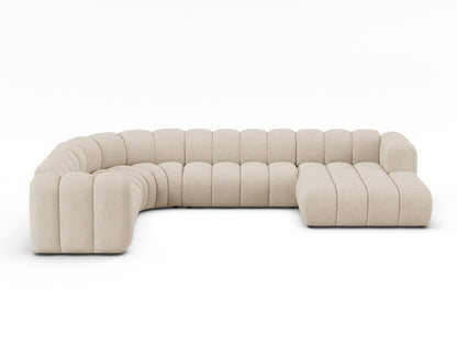 Panorama-Ecksofa Bouclé Beige Lupine — Beige