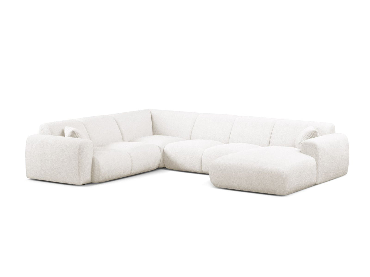 Molino Modular Panoramic Corner Sofa, 6 Seats, 326x252 cm — White / Left