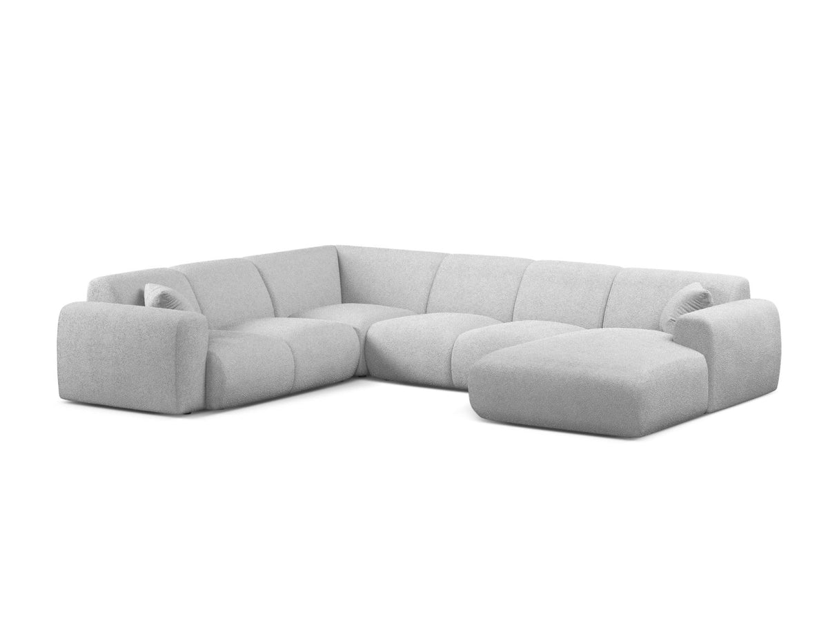 Molino Modular Panoramic Corner Sofa, 6 Seats, 326x252 cm — Light Grey / Left