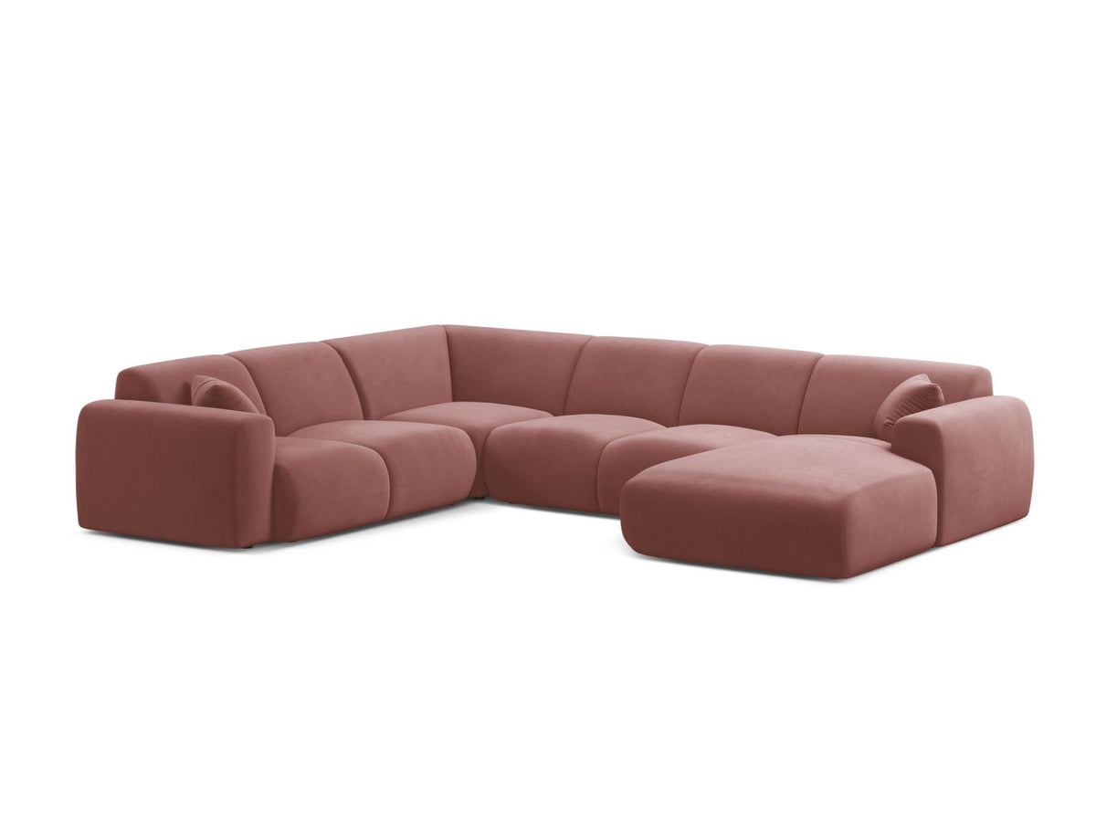 Molino Modular Panoramic Corner Sofa, 6 Seats, 326x252 cm — Flamingo / Left