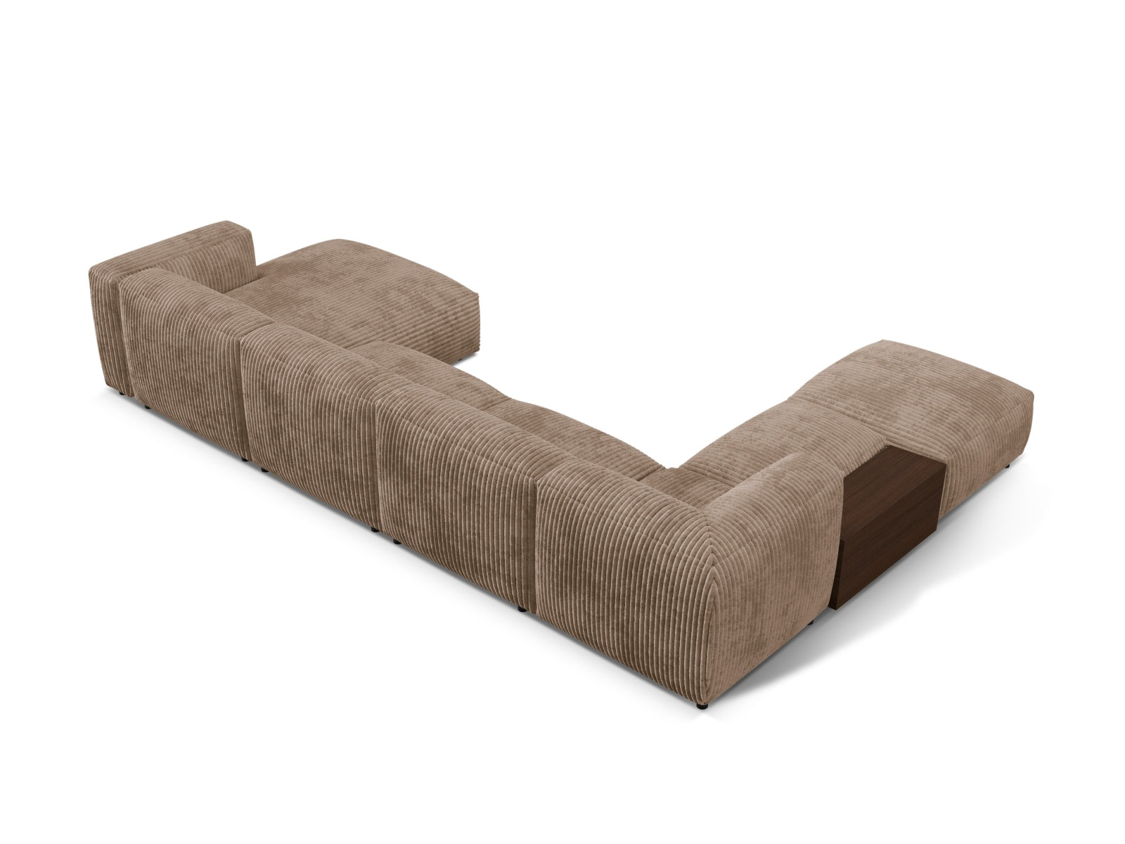 Panorama-Ecksofa Cord Acorn Martina — Maße und Details