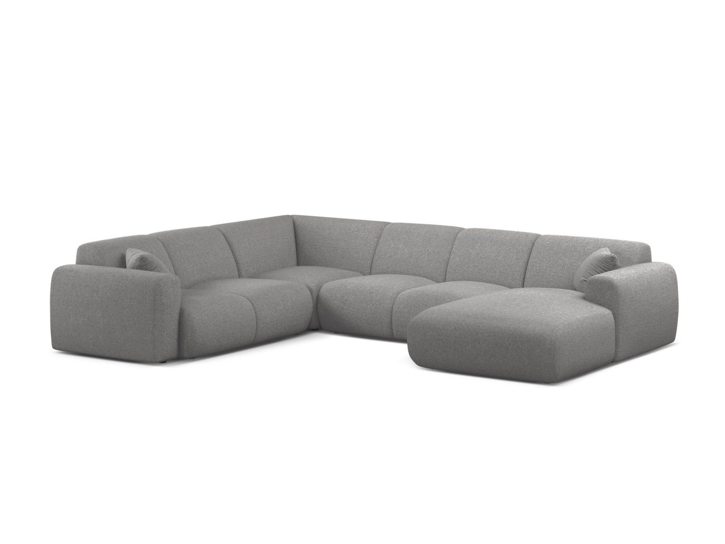 Panorama-Ecksofa Chenille Anthrazit Molino — Light Grey