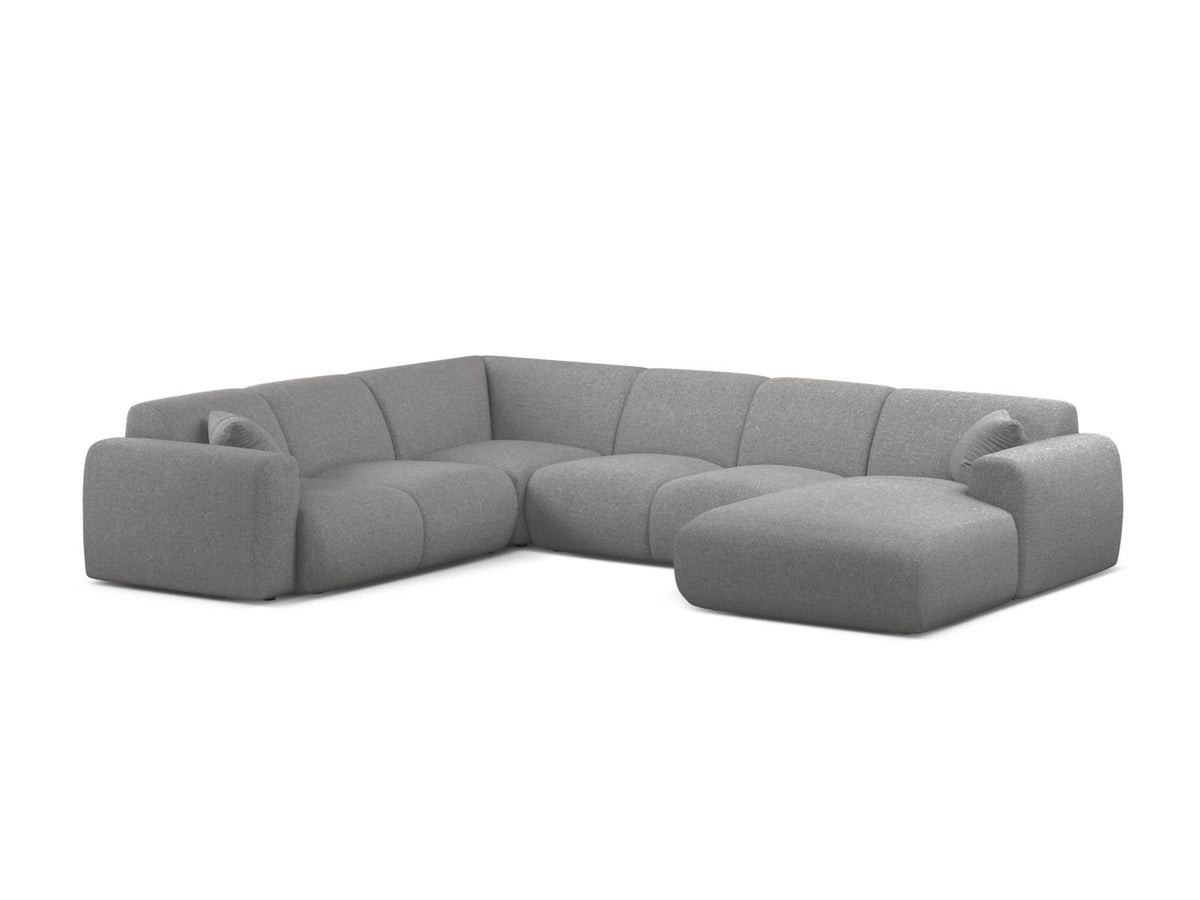 Molino Modular Panoramic Corner Sofa, 6 Seats, 326x252 cm — Light Grey / Left