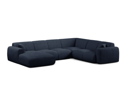 Molino Modular Panoramic Corner Sofa, 6 Seats, 326x252 cm — Dark Blue / Right
