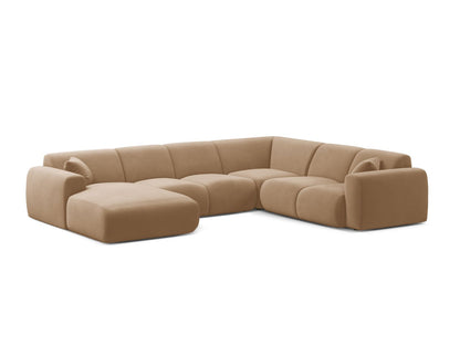Molino Modular Panoramic Corner Sofa, 6 Seats, 326x252 cm — Sand / Right