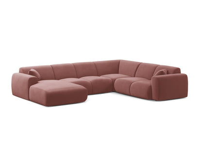 Molino Modular Panoramic Corner Sofa, 6 Seats, 326x252 cm — Flamingo / Right