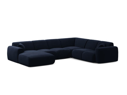 Molino Modular Panoramic Corner Sofa, 6 Seats, 326x252 cm — Royal Blue / Right