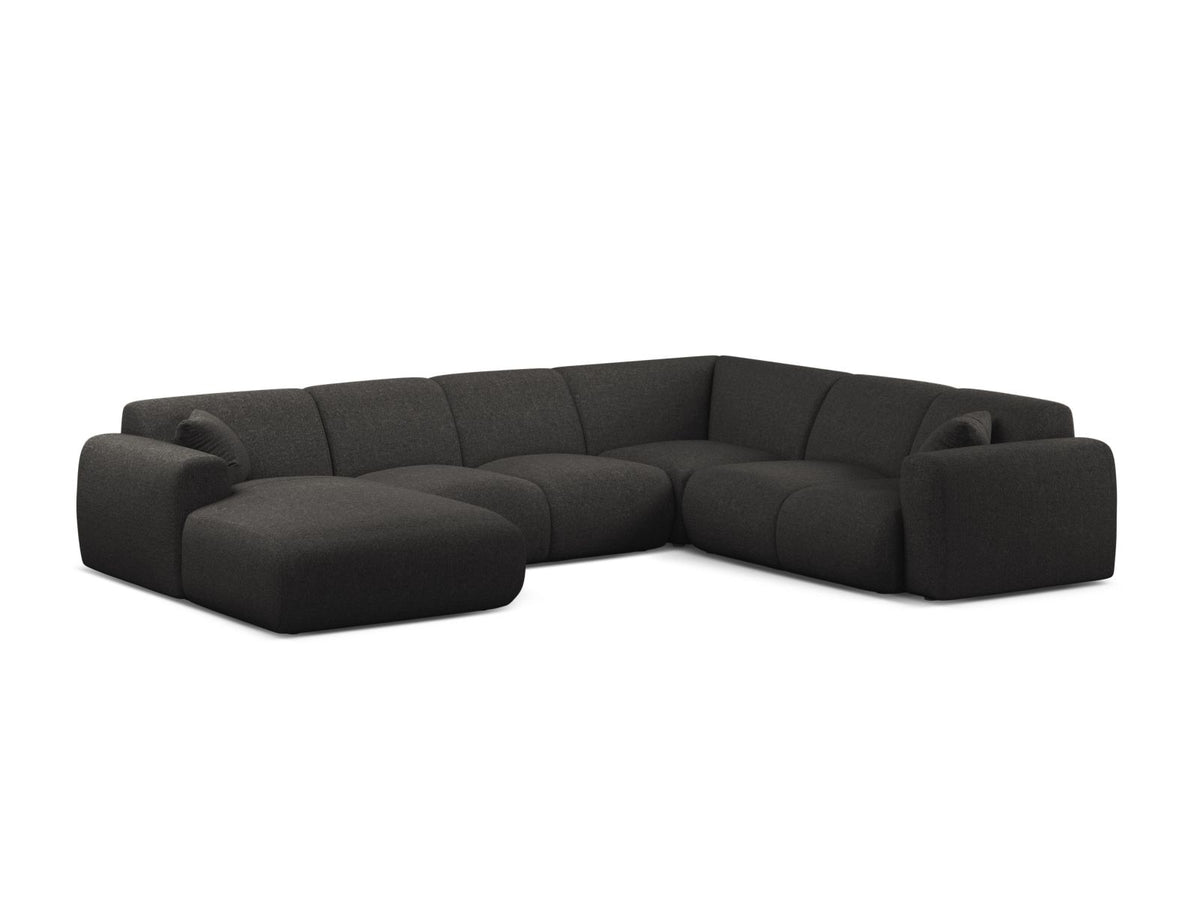 Molino Modular Panoramic Corner Sofa, 6 Seats, 326x252 cm — Anthracite / Right