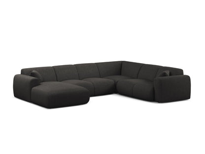 Molino Modular Panoramic Corner Sofa, 6 Seats, 326x252 cm — Anthracite / Right