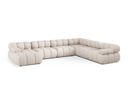 Bellis Modular Panoramic Corner Sofa, 8 Seats, 376x282 cm — Beige / Right