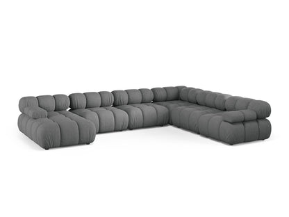 Bellis Modular Panoramic Corner Sofa, 8 Seats, 376x282 cm — Grey / Right