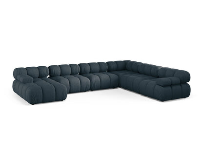 Bellis Modular Panoramic Corner Sofa, 8 Seats, 376x282 cm — Deep Petrol / Right