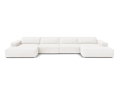 Panoramasofa Bouclé Beige Jodie — White