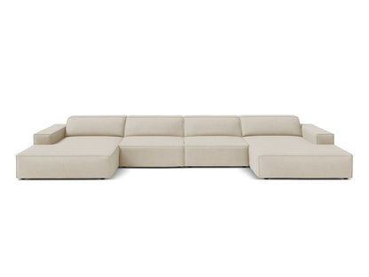 Panoramasofa Bouclé Beige Jodie — Beige