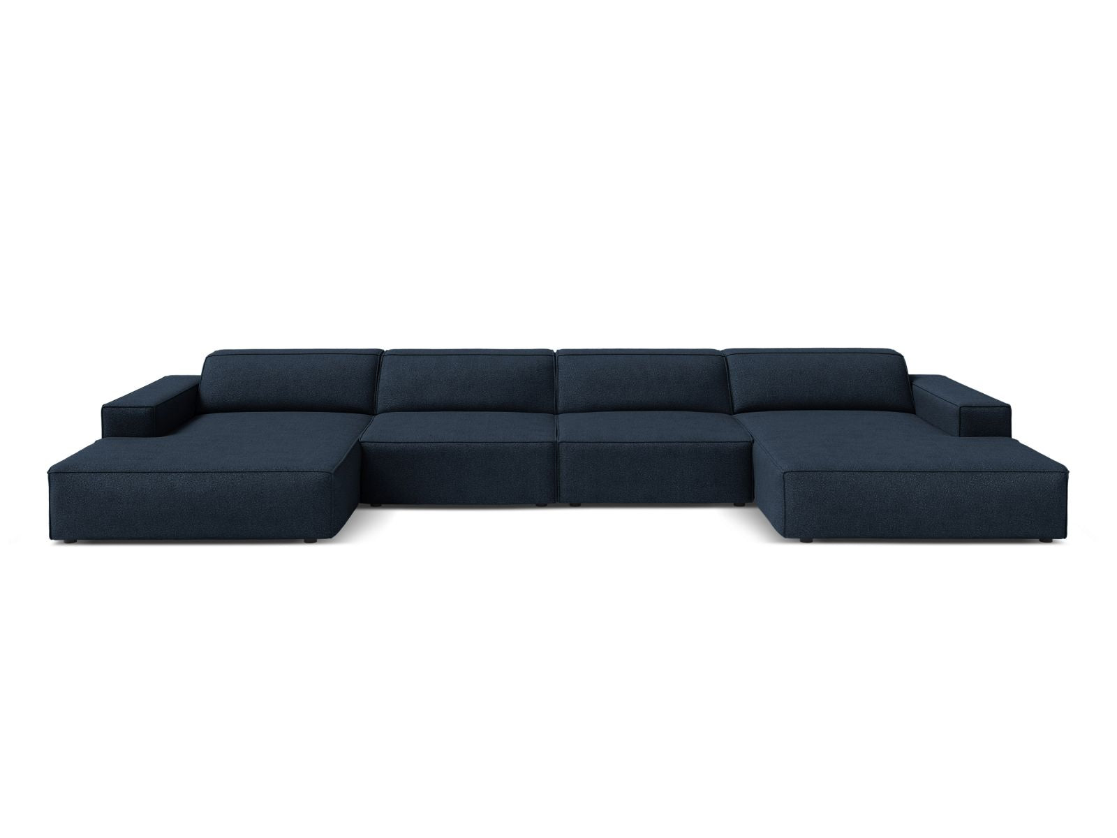 Jodie panoramic sofa, 6 Seats, 364x162 cm — Dark Blue